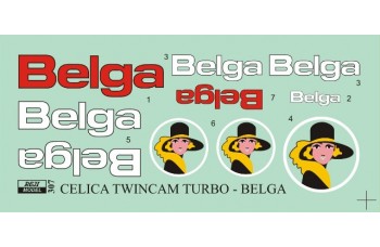 Decal – Celica TwinCam Turbo - Belga logos